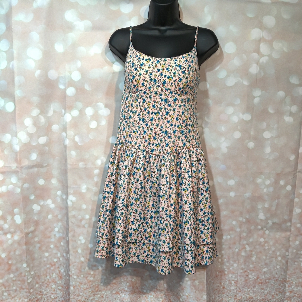 Fire Los Angeles Floral Tiered Babydoll Dress